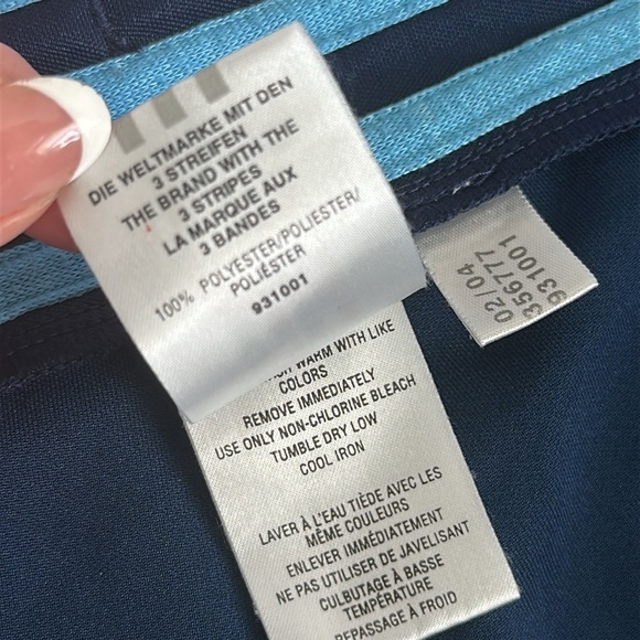 VTG Y2K Women’s Adidas Sportswear Athletic Basketball Gym Drawstring Shorts L - Picture 10 of 10